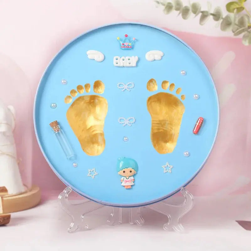 Baby Boy Girl Footprint Baby Care Air Drying Soft Clay DIY Babies Hand Foot Imprint Kit Casting Toys Print Pad Newborn Souvenir Nova Trendz