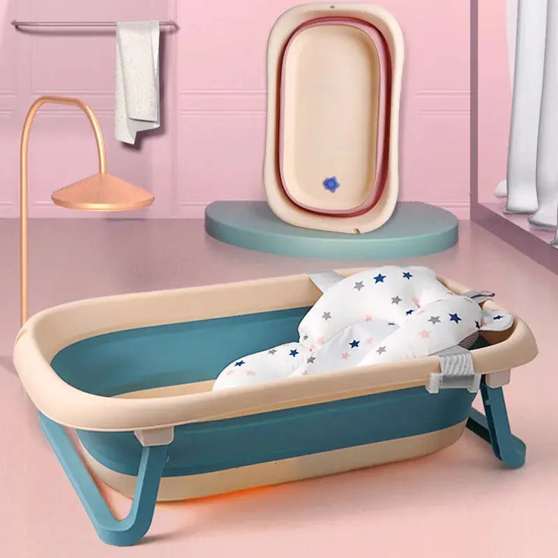 Baby shower lying down, baby shower artifact can sit and lie down, newborn net bag bath pad, bathtub floating pad Nova Trendz