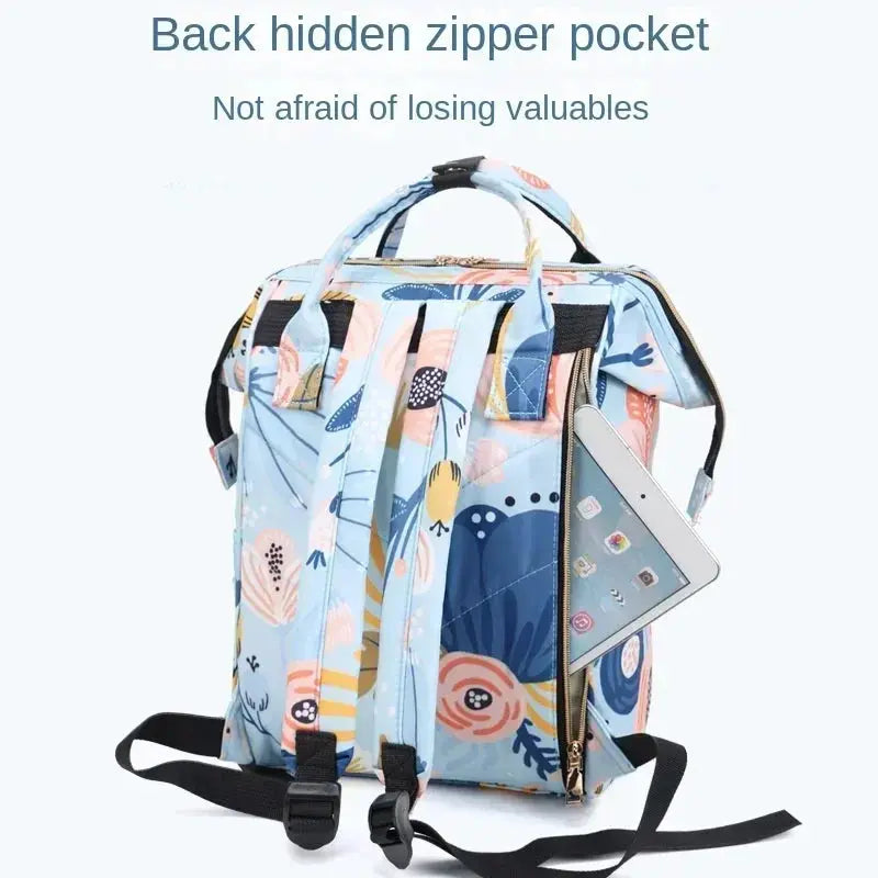 Fashion Print Nappy Backpack Bag Mummy Large Capacity Bag Mom Baby Multi-function Outdoor Travel Diaper Bags for Baby Care Stuff Nova Trendz