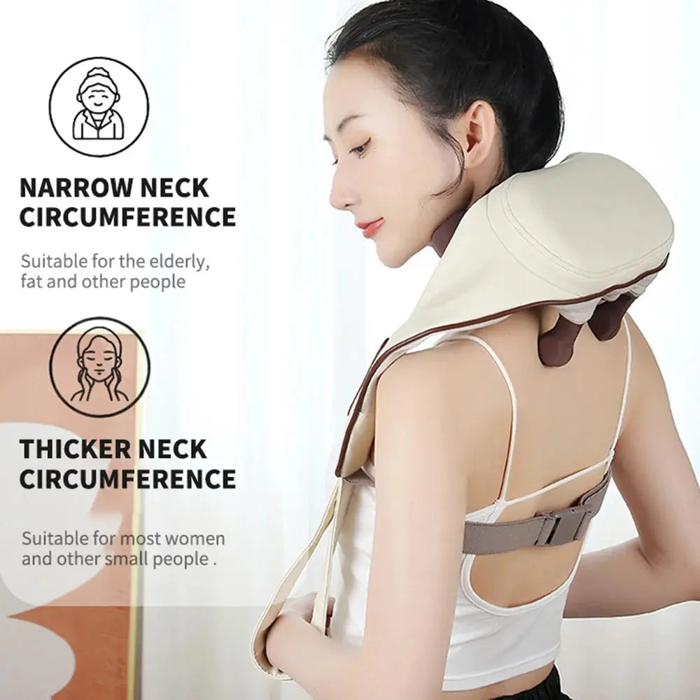 Home Neck Massager, Shiatsu Portable Shoulder Massager For Tissue Relief And Muscle Relaxation, Suitable For Multiple Scenarios Nova Trendz