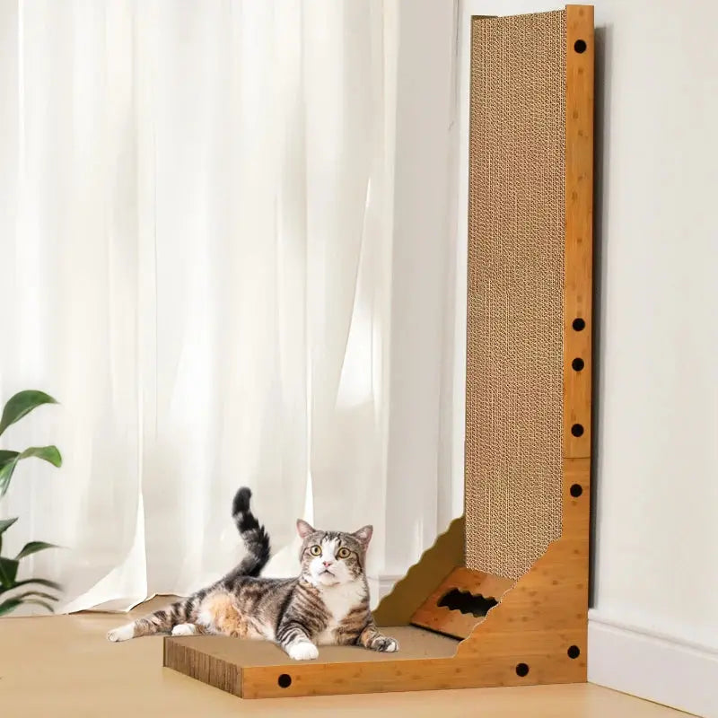 Cat scratching board vertical scratching post duarable cat scratcher high quality Corrugated cardboard Cat Scratching pad Nova Trendz
