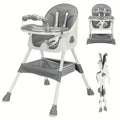 UBRAVOO Foldable Baby High Chair 6 Months Plus, with Large Antislip Pad & ToyRack, Easy to Clean Feeding , E500 Nova Trendz