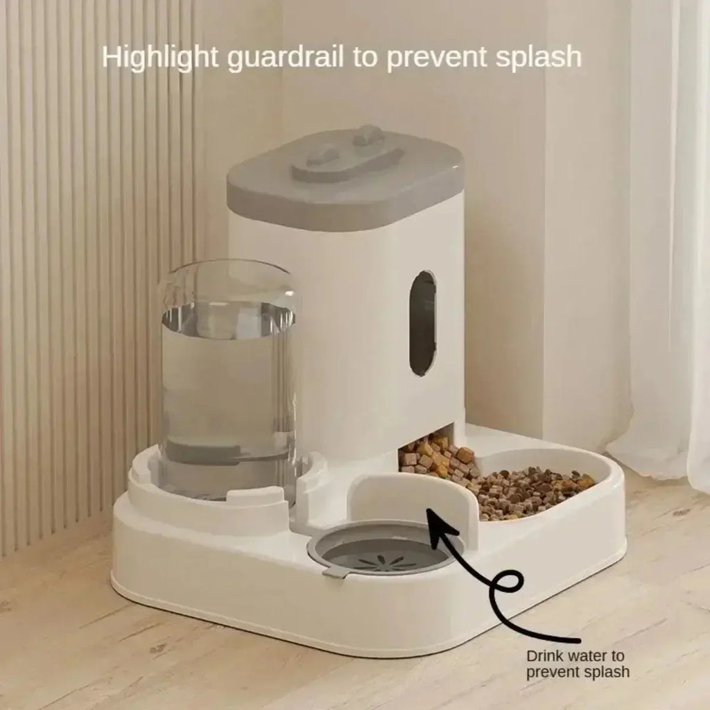 Automatic Feeder Dog Cat Food Bowl With Water Fountain Large Capacity Pet Food Storage Dispenser Container Puppy Pet Accessories - Nova Trendz