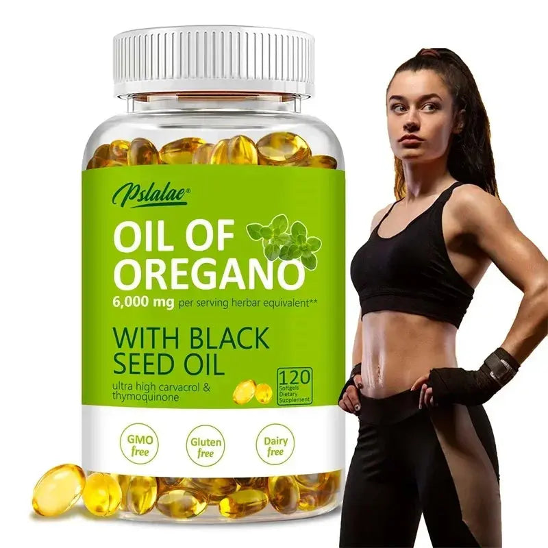 Oregano Oil Softgels - Balance Intestinal Flora, Promotes Digestion, Supports Gut, Digestive & Immune Health Nova Trendz