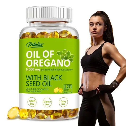 Oregano Oil Softgels - Balance Intestinal Flora, Promotes Digestion, Supports Gut, Digestive & Immune Health