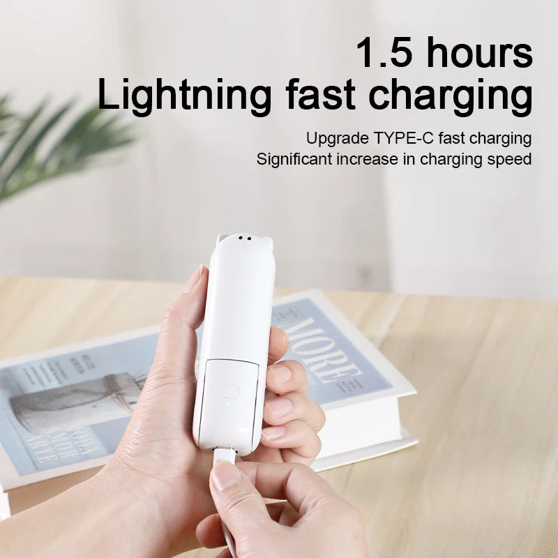 Foldable Small Fan Portable and high-power Hand Held Portable Mini Fan Rechargeable Hand USB Charge Fan