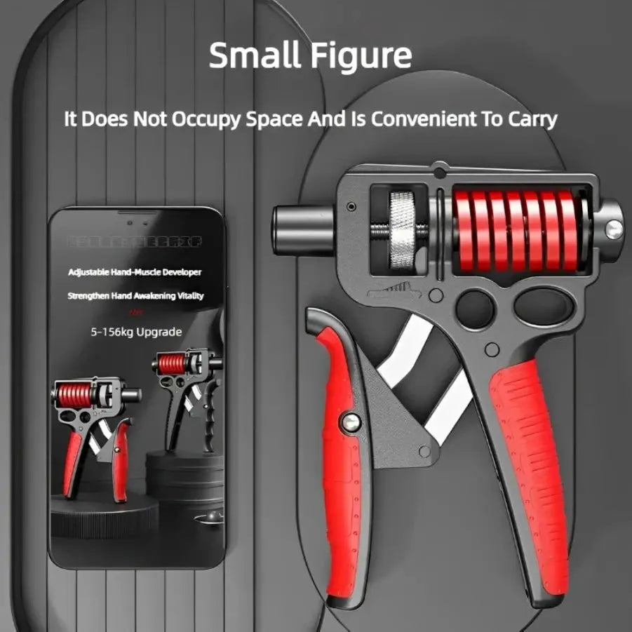 5-165Kg Adjustable Heavy Hand Grip Exercise Strengthener Gripper Finger Expander Arm Wrist Forearm Trainers Fitness Steel Spring - Nova Trendz