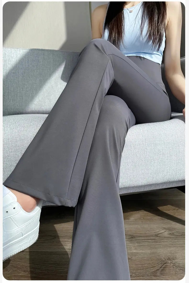 Maternity Leggings for Pregnant Women Yoga Flared High-waisted Trousers Pregnancy Clothes Maternity Yoga Flared Pants Nova Trendz