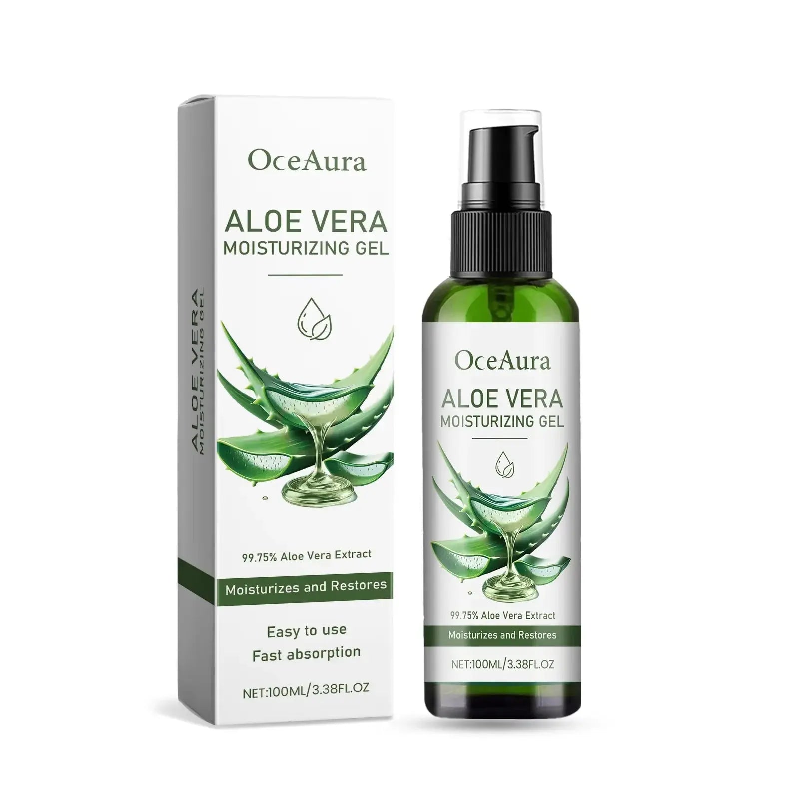 Aloe Vera Gel Pore Shrinking Oil Control Ance Remover Moisturizing Brighten Anti-Aging Facial Essence Beauty Skin Care Products Nova Trendz