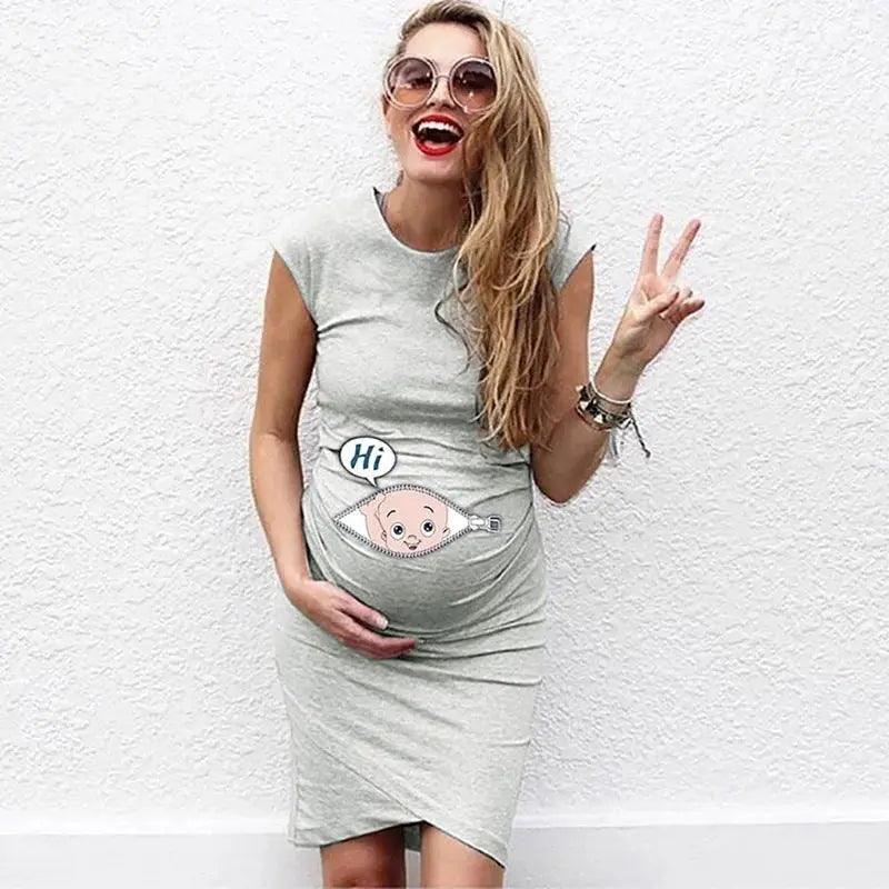 Cute Maternity Dress Loose Casual Dress Women Maternity Clothes Plus Size Pregnant Woman Maternity Dress Nova Trendz