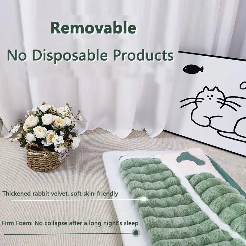Winter Dog Bed Removable Washable Pet Dog Mat Sofa For Small Medium Large Dogs Cushion Protect Cervical Pet Mat - Nova Trendz