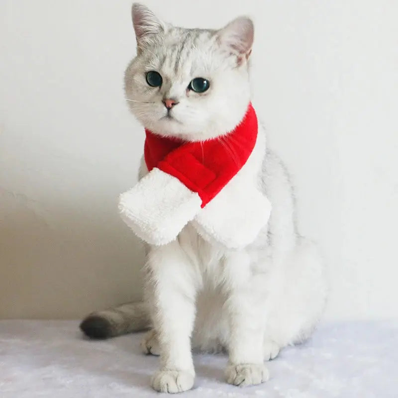 Cute Pet Christmas Ornaments Winter Plush Xmas Hat Scarf Headwear Cats Dogs Santa New Year Cosplay Costume Pet Accessories Nova Trendz