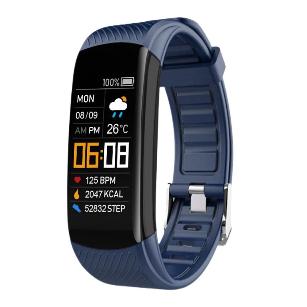 Smart Watch Waterproof Sport Smartwatch Heart Rate/Blood Pressure/Blood Oxygen Monitor USB Direct Charging for Outdoor Exercises