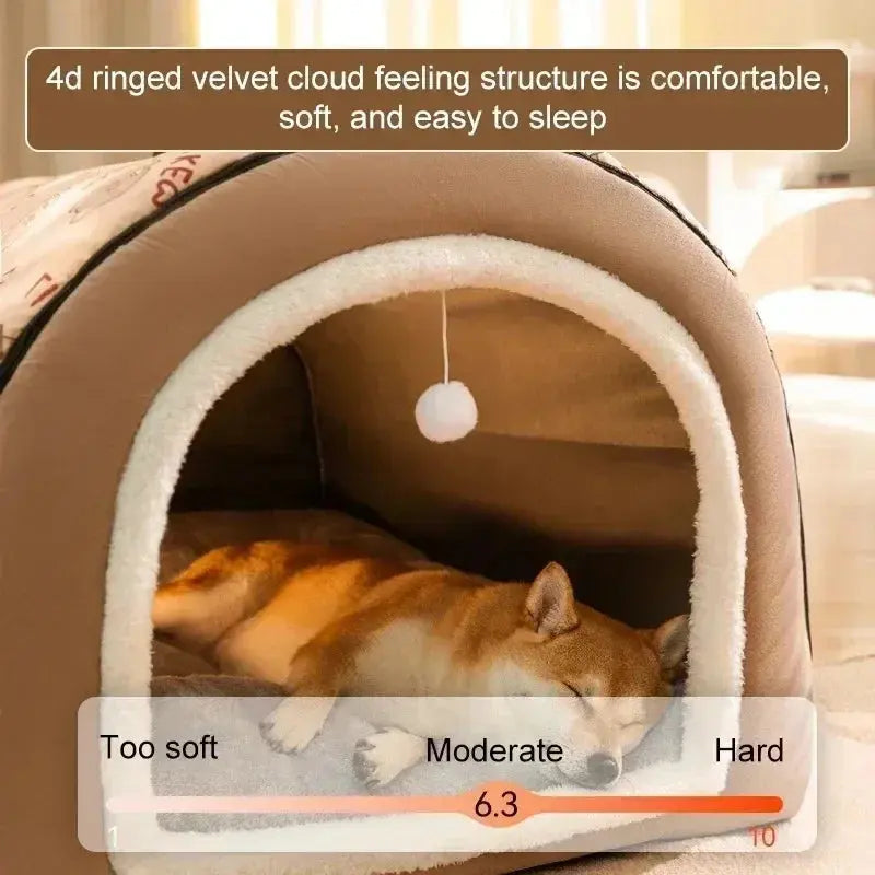 1PC Big Dog Kennel Winter Warm Pet Bed for Small Medium Dogs Removable Dog Sleeping Bed Puppy Bed Kennel Dog Accessories Nova Trendz