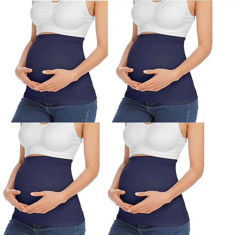4packs Belly Band for Pregnancy,Maternity Pants and Jeans Extender for All Trimesters and Including Post Pregnancy Prenatal Care Nova Trendz