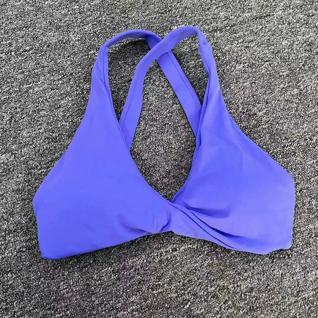 Sport Bra Women Seamless Gym Anti-sweat Breathable Yoga Shockproof Crop Top Fitness Push up Workout Underwear Blue Gray Red Pink - Nova Trendz