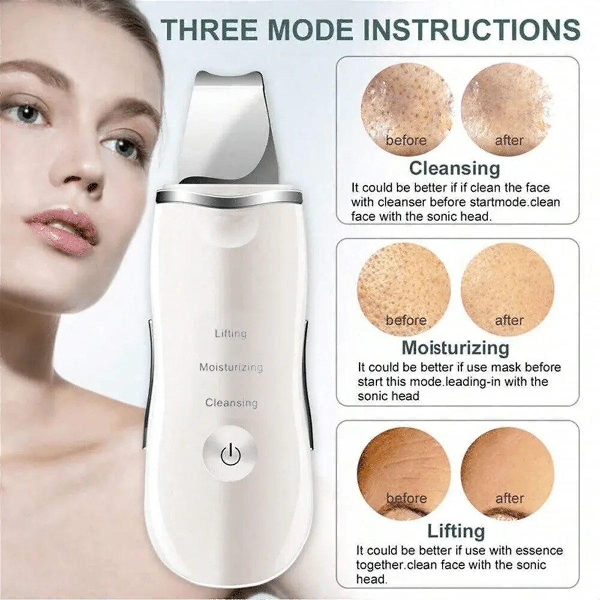 Facial Skin Scrubber Face Spatula Exfoliator Deep Cleansing Tool Blackhead Remover Pore Cleaner Body Skin Spatula Skin Care Tool Nova Trendz