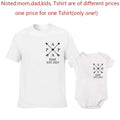 Daddy and Me Outfit Matching Personalized Dad T-shirt and Baby Bodysuit Gift for Father's Day Daddy Baby Family Look Nova Trendz
