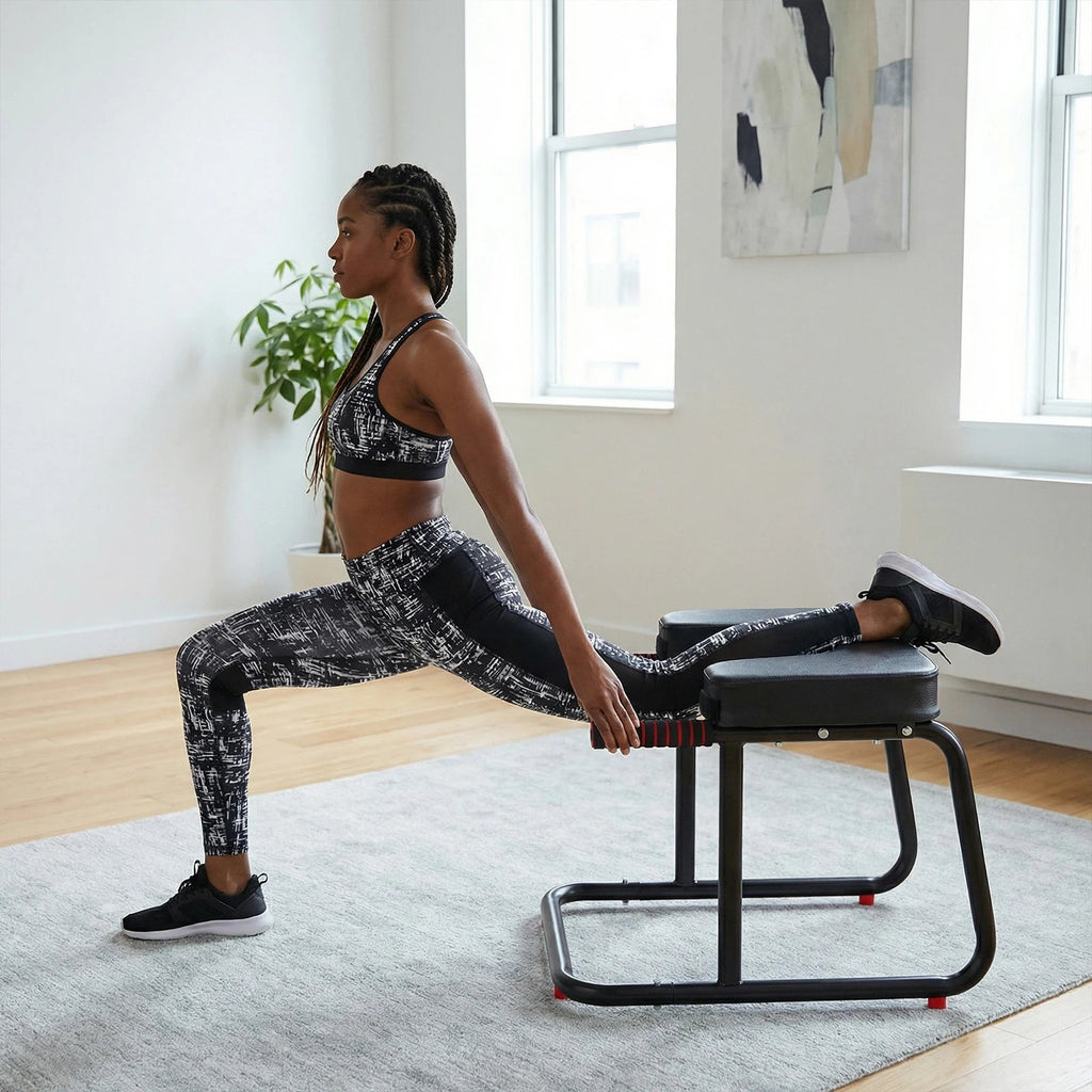 Yoga Headstand Bench with Anti-Slip Mat Yoga Headstand Stool Metal Frame PU Pads Inversion Chair for Workout Fitness and Gym Nova Trendz
