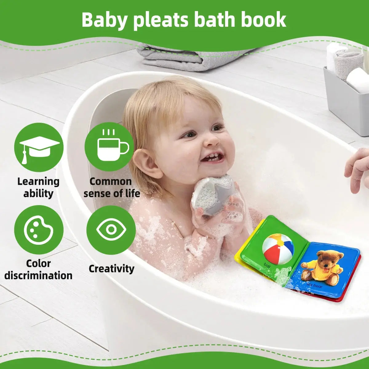 Floating Baby Bath Books for Baby,Kids Learning Bath Toys,Waterproof Bathtime Toys for Toddlers,Educational Infant Bath Toys. Nova Trendz