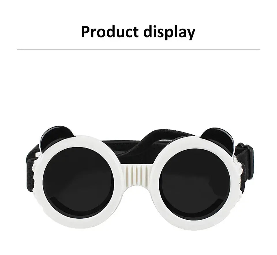 Dog Sunglasses Dog Goggles UV Protection Anti Wind/Dust Pet Eye Wear Protection with Adjustable Strap for Small or medium Dogs - Nova Trendz