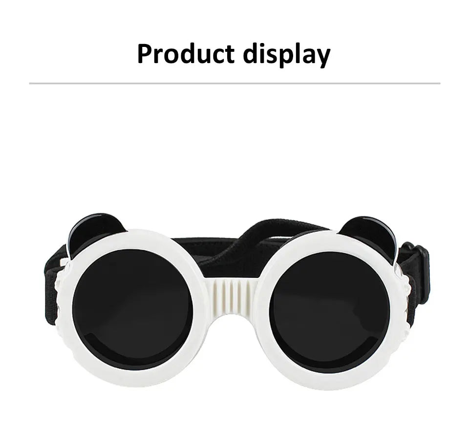 Dog Sunglasses Dog Goggles UV Protection Anti Wind/Dust Pet Eye Wear Protection with Adjustable Strap for Small or medium Dogs