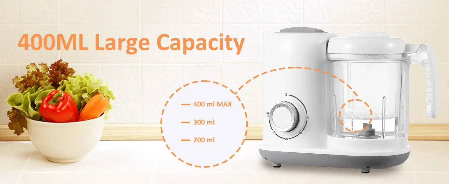 Baby Food Maker, 4 in 1 Baby Food Processor and Steamer, Puree Blender, Multifunctional Baby Puree Maker, Dishwasher Safe White Nova Trendz