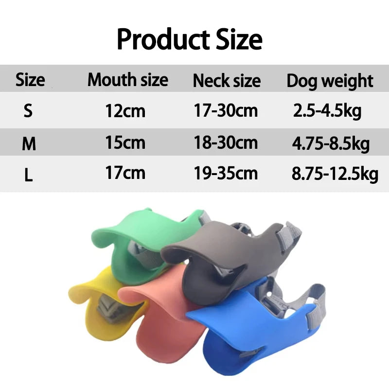 Dog Muzzle Silicone Duck Muzzle Mask for Pet Dogs Anti Bite Stop Barking Small Medium Large Dog Mouth Muzzle Pet Dog Supplies