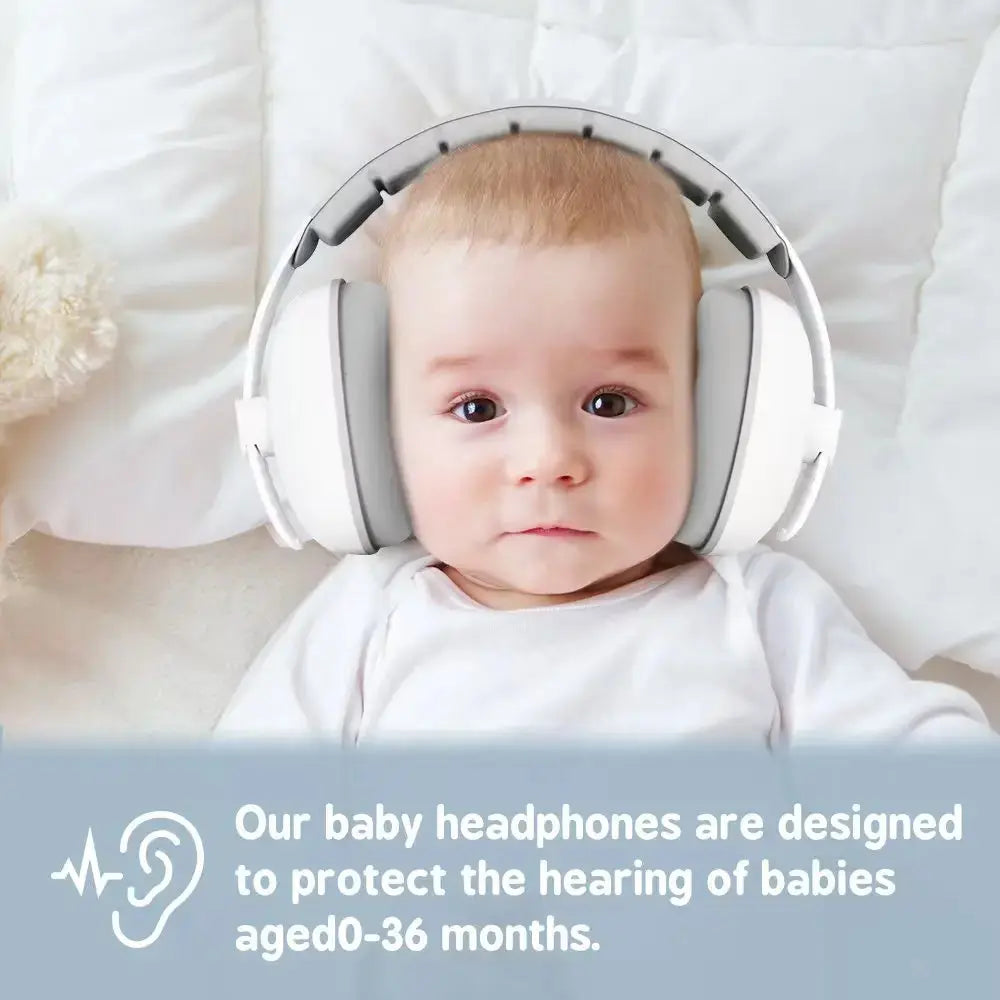 1pc Baby Ear Protection Anti-Noise Earmuffs Headphones for Sleep & Travel Ear Protection with Stretchable Design Nova Trendz