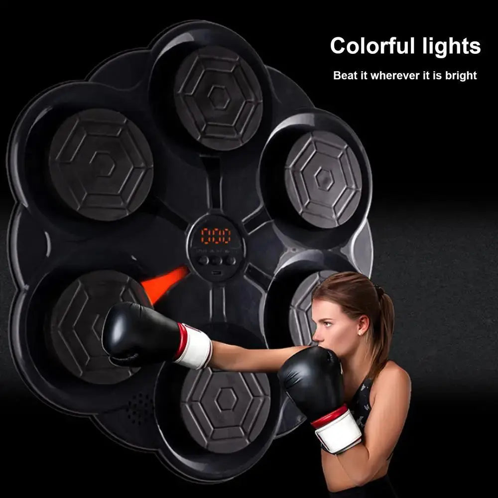 Music Boxing Machine Music Boxing Punches Wall Mounted Workout Boxing Target Machine Charging for Kids Adults Home Exercise Nova Trendz