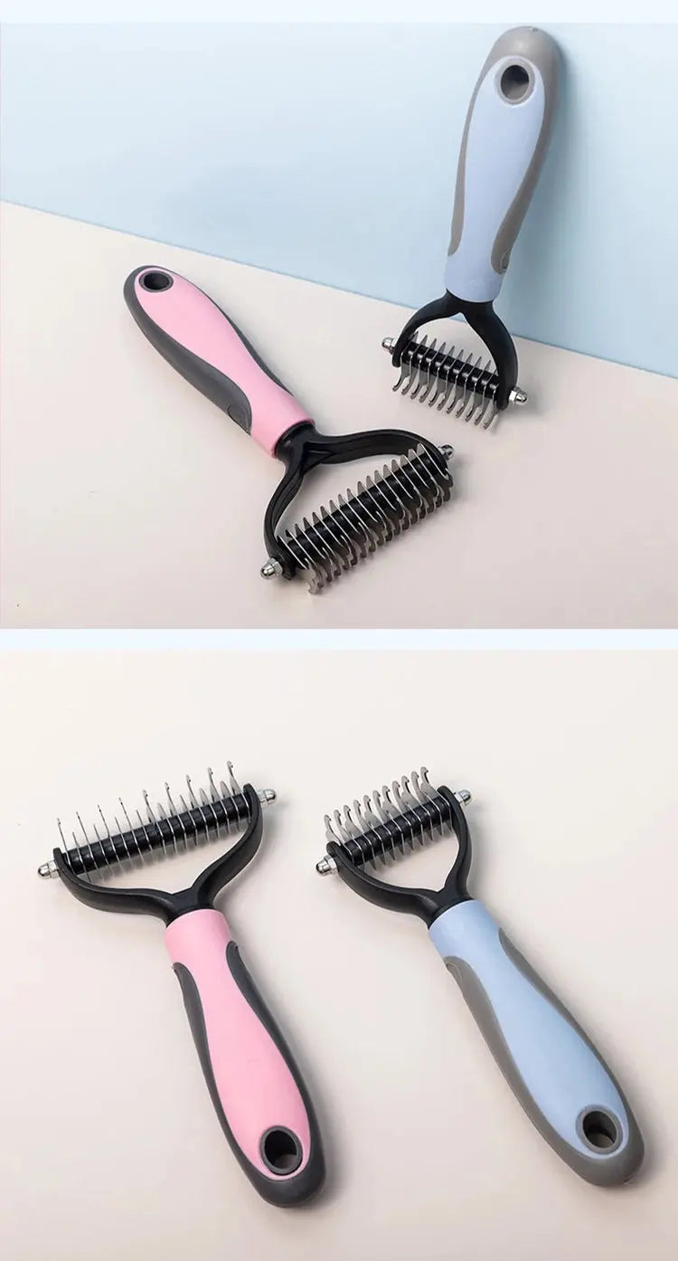 Pet Hair Straightener Groomer Anti-Knotting Floating Hair Removal Tool for Cats And Dogs Pet Comb - Nova Trendz