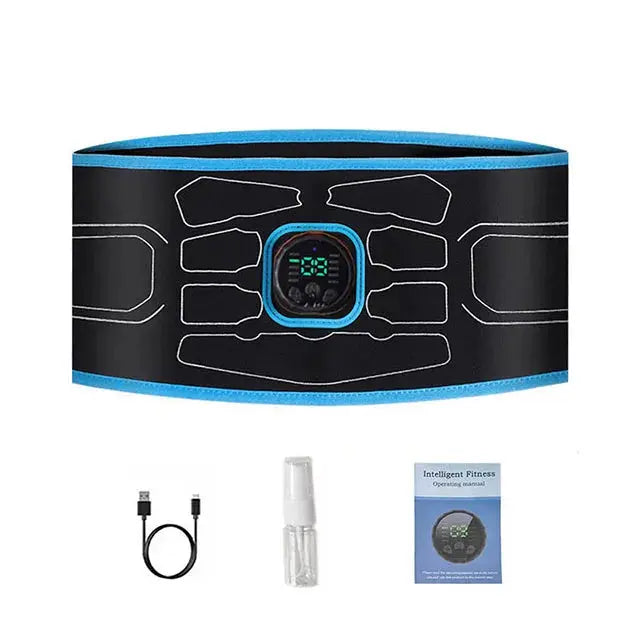 Electric Muscle Stimulation Muscle Toner EMS Abdominal Toning Belt Waist Trainer Slimming Belts Fitness Workout Equiment Nova Trendz