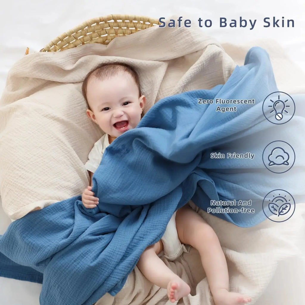 Baby Blanket Gauze Cotton Newborn Swaddle Swaddle Towel Four Seasons Bath Towel Swaddle To Prevent Startle Baby Towel Baby Bath Nova Trendz