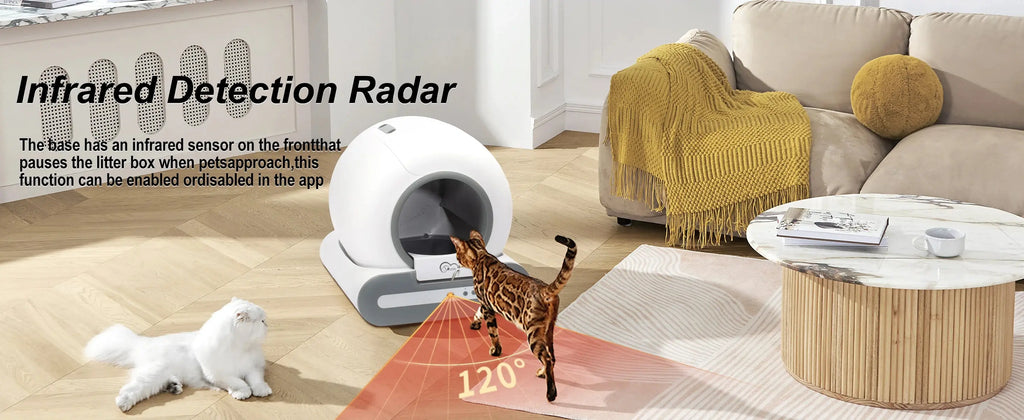 DOEL  Automatic Cat Litter Box Self Cleaning with App Control & Cat Litter Mat Smart Cat Toilet for Multiple Large Cats Nova Trendz