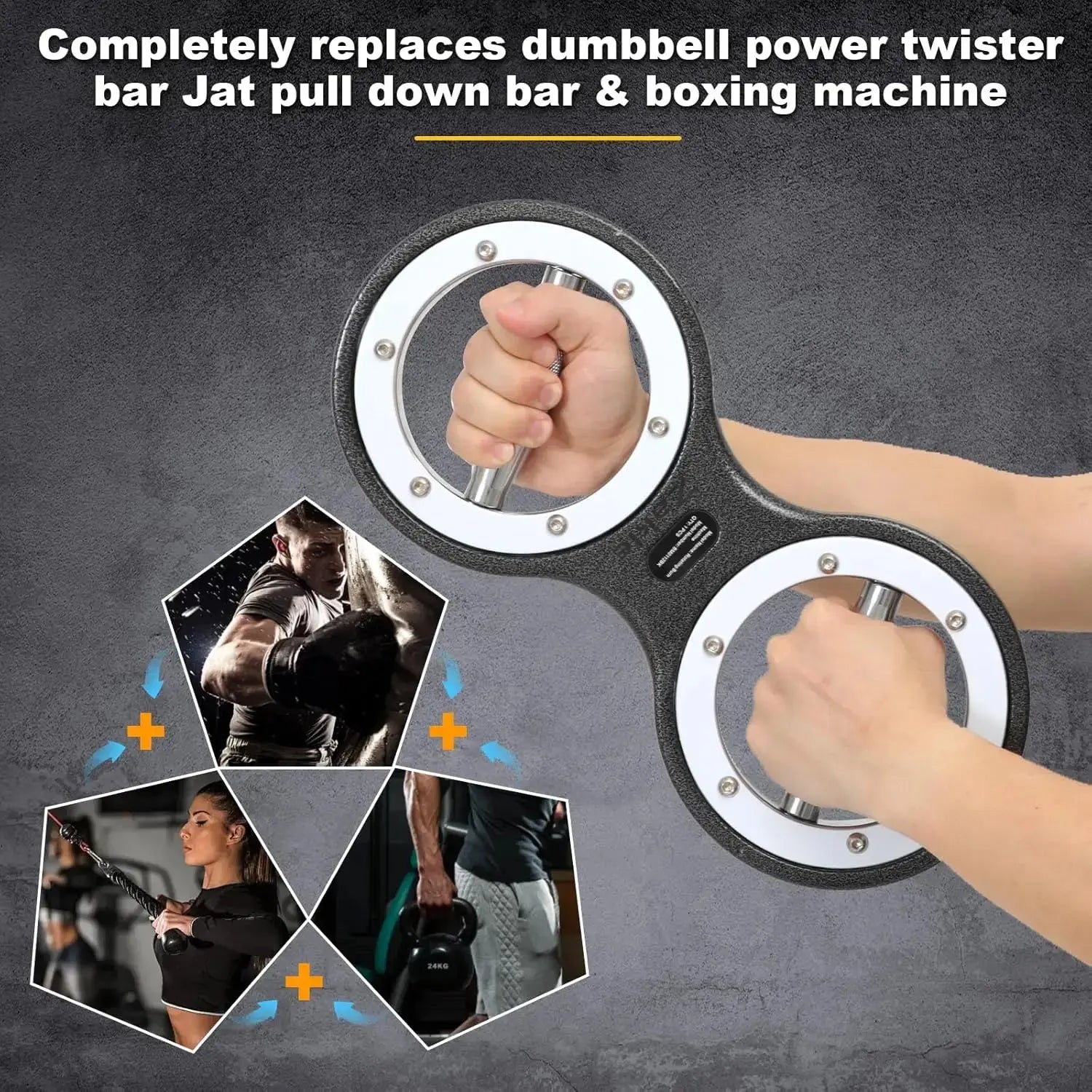 Rotator Burn Machine, 8-12LB Rotating Arm Exercise Equipment with Adjustable Resistance 360 Degree Rotating Grips, Spinning Arm Nova Trendz