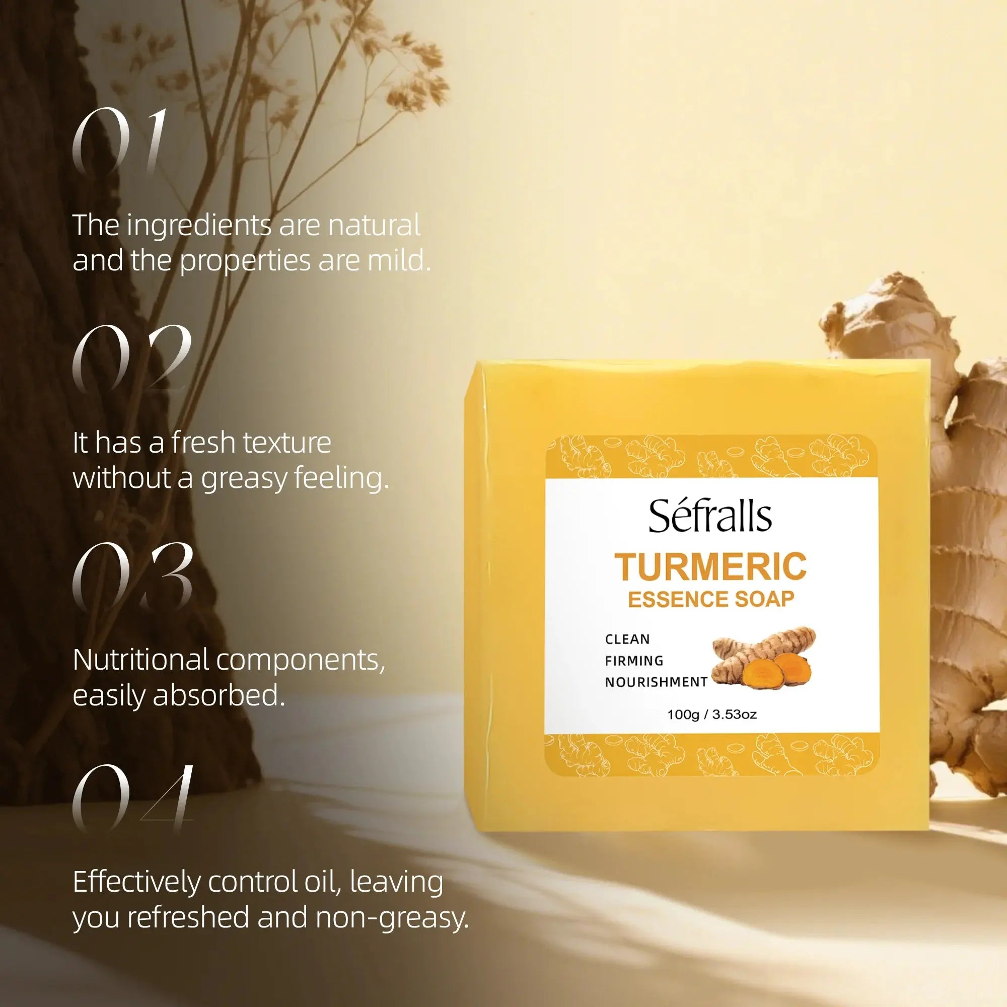 Séfralls Turmeric Skincare Set for All Skin TypesFirming moisturising deep cleansing anti-wrinkle nourishing blemish reduction Nova Trendz