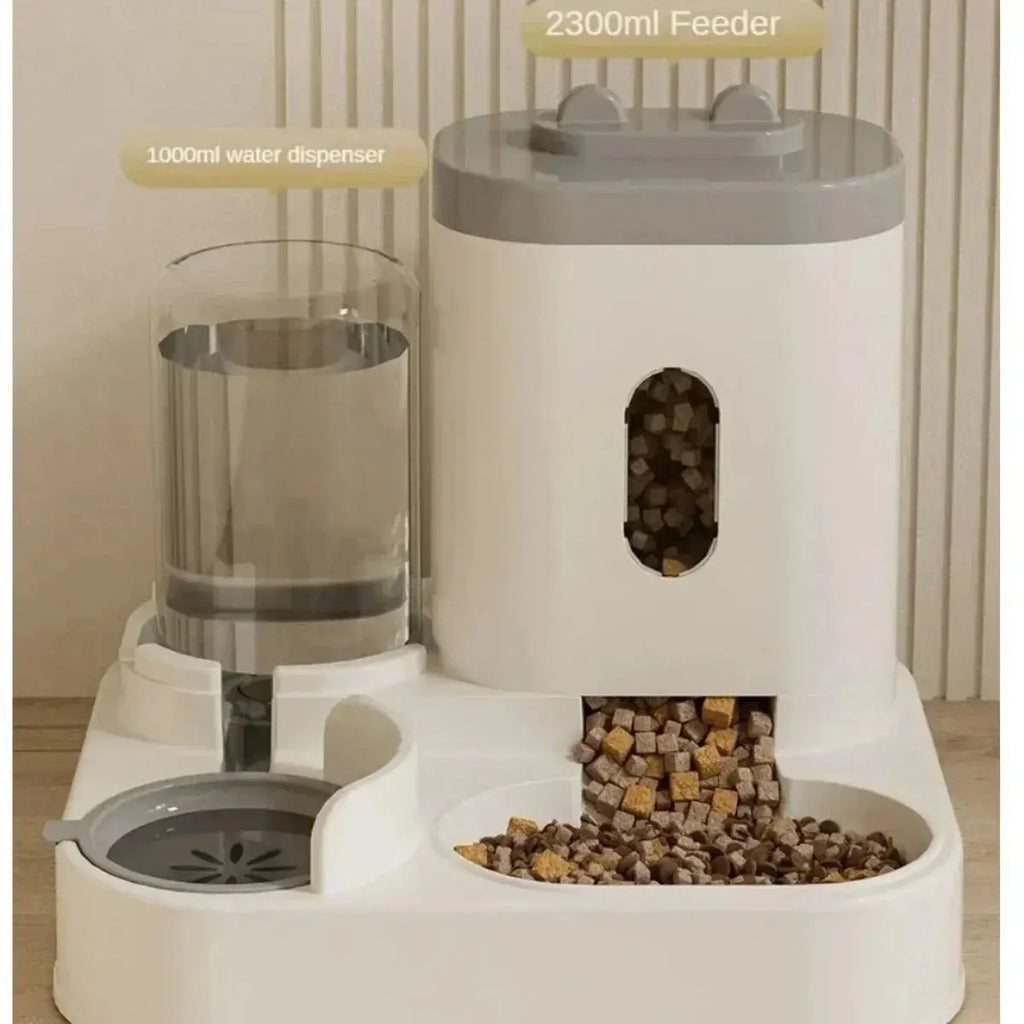 Automatic Feeder Dog Cat Food Bowl With Water Fountain Large Capacity Pet Food Storage Dispenser Container Puppy Pet Accessories - Nova Trendz