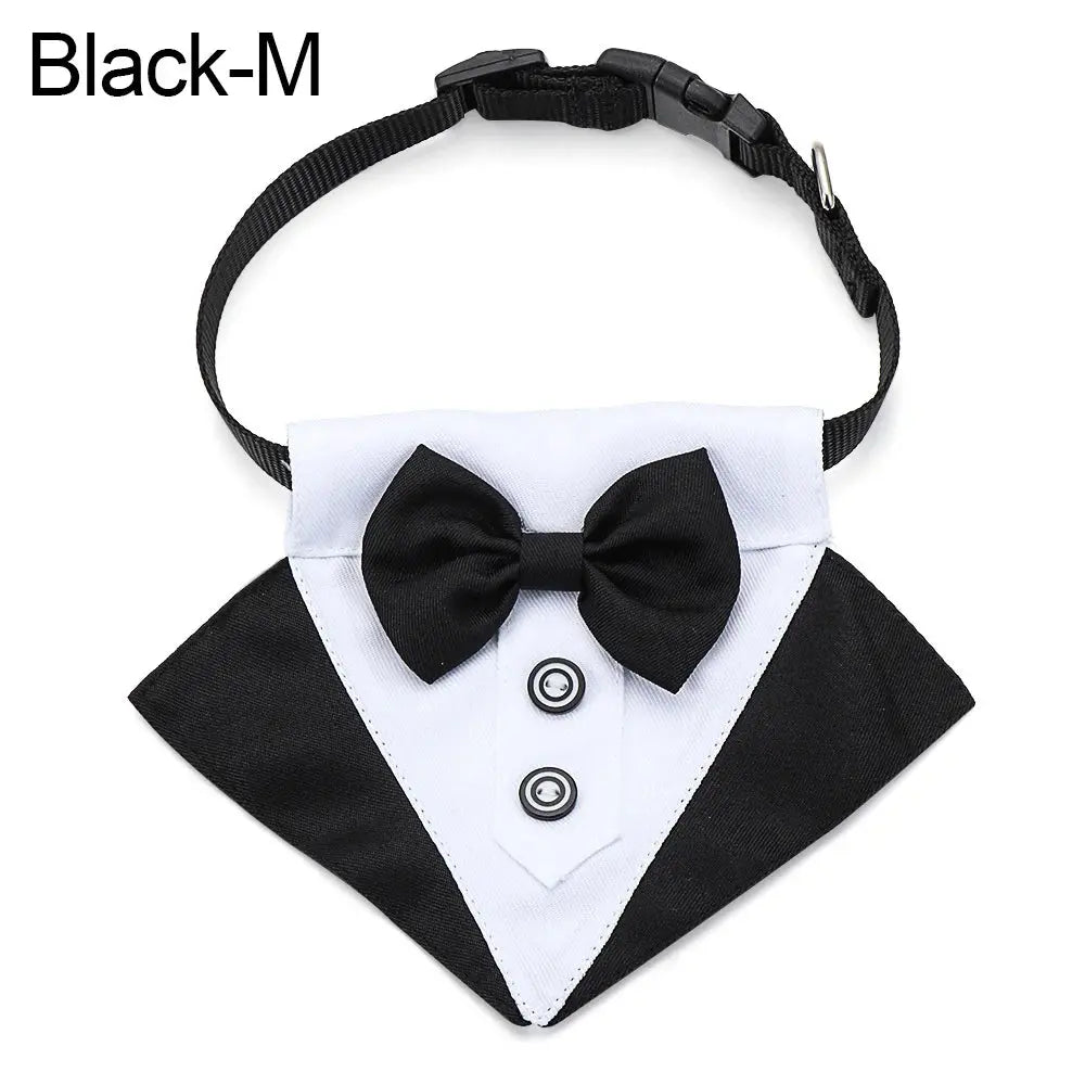For Large and Medium Dogs Tuxedo Dog Suit and Bandana Set Dogs Tuxedo Suit Dog Prince Bow Tie Shirt Formal Dog Weeding Attire Nova Trendz