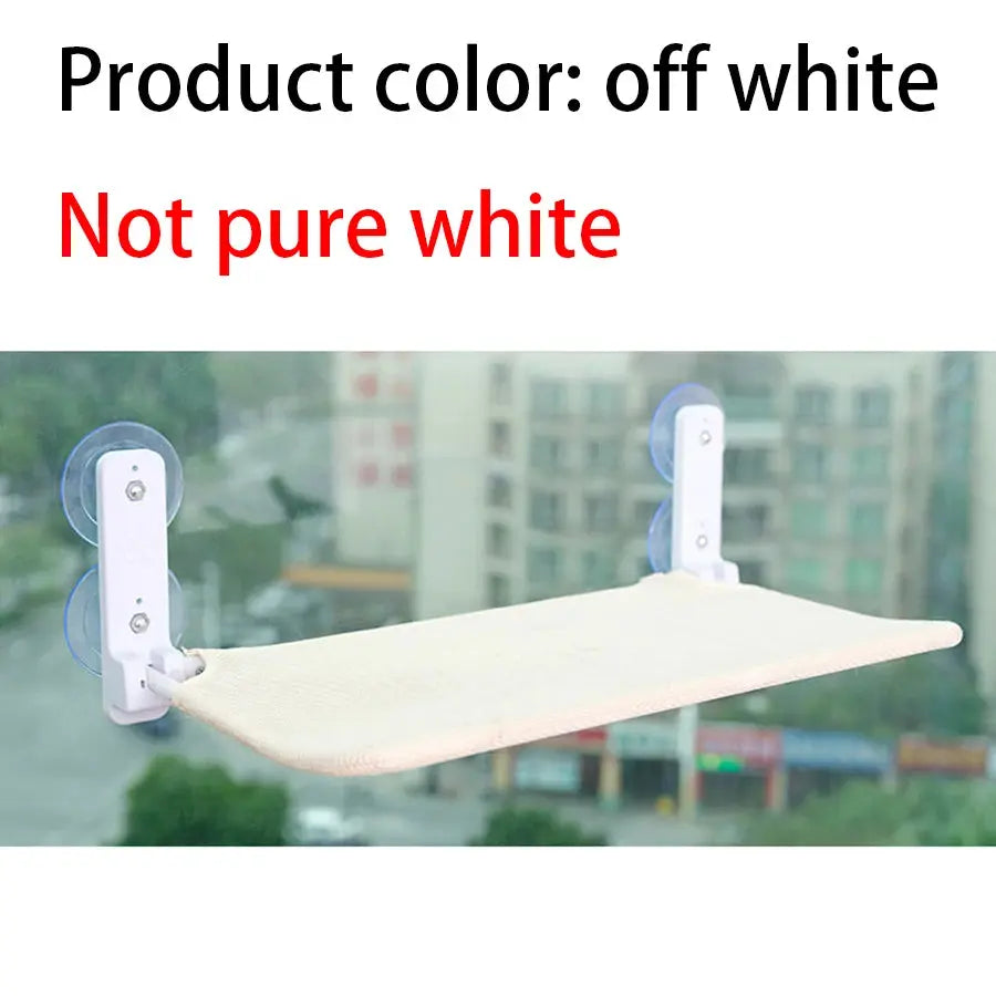 Assembly free folding cat hammock plush mesh cat window wall jumping platform double suction cup cat hammock - Nova Trendz