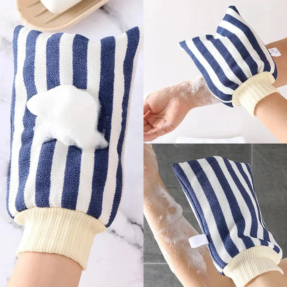 Bath for Peeling SPA Exfoliating Shower Brush Washcloth Body Cleaning Scrubber Mitt Rub Body Wash Gloves Back Shower Bath Towel Nova Trendz
