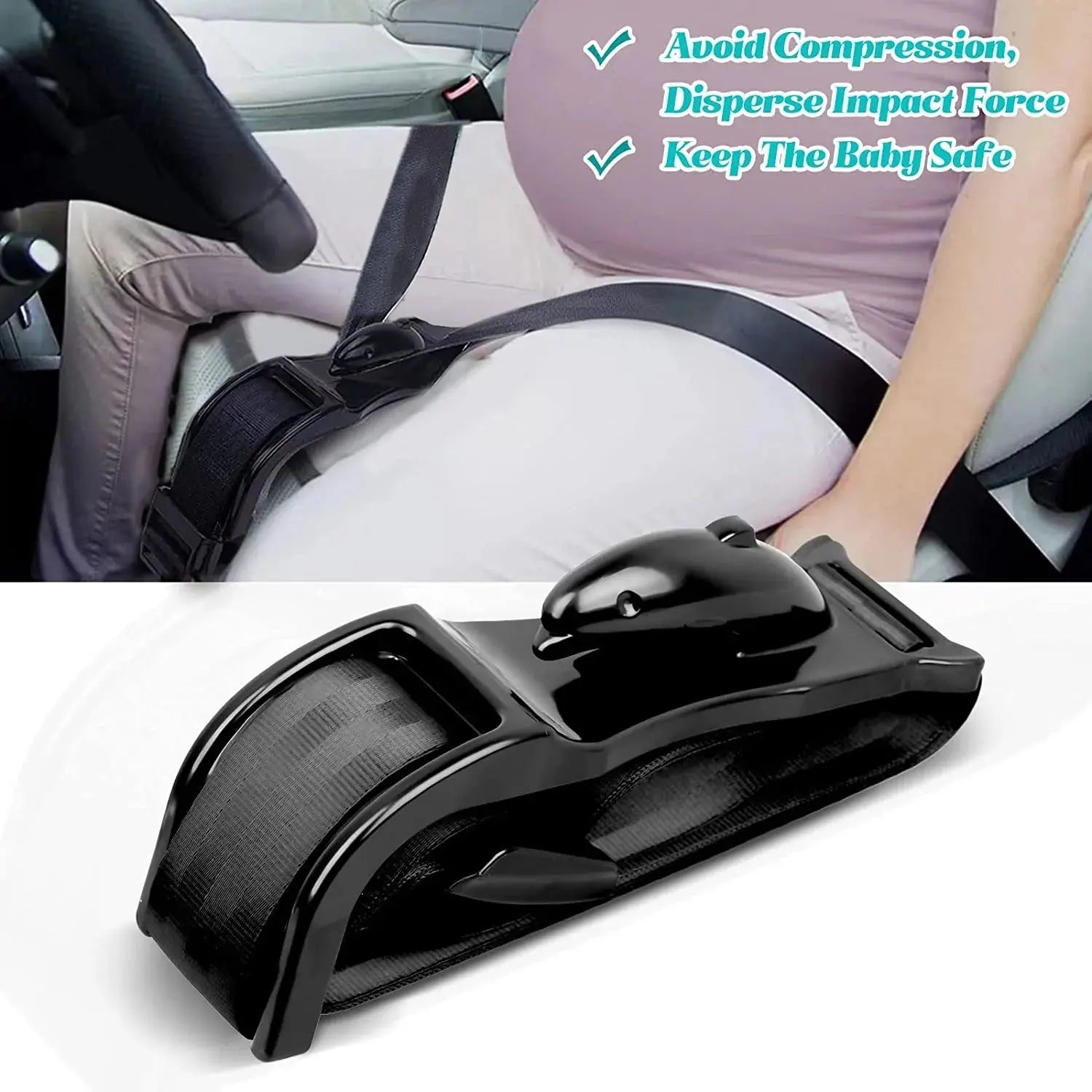 Car Seat Safety Belly Support Belt for Pregnant Woman Maternity Moms Belly Unborn Baby Protector Adjuster Extender Accessories Nova Trendz