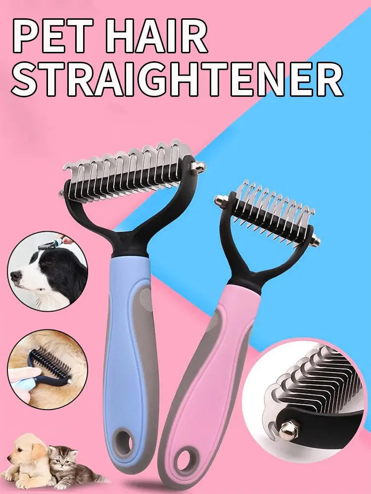 Pet Hair Straightener Groomer Anti-Knotting Floating Hair Removal Tool for Cats And Dogs Pet Comb - Nova Trendz