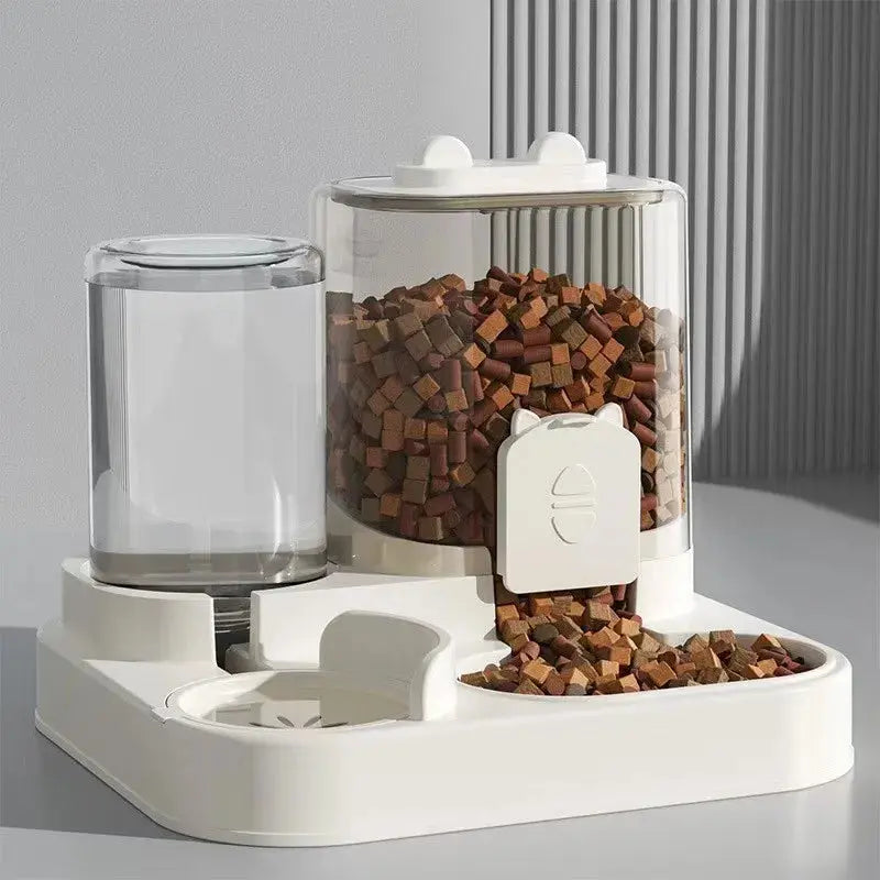 Automatic Feeder Dog Cat Food Bowl With Water Fountain Large Capacity Pet Food Storage Dispenser Container Puppy Pet Accessories - Nova Trendz