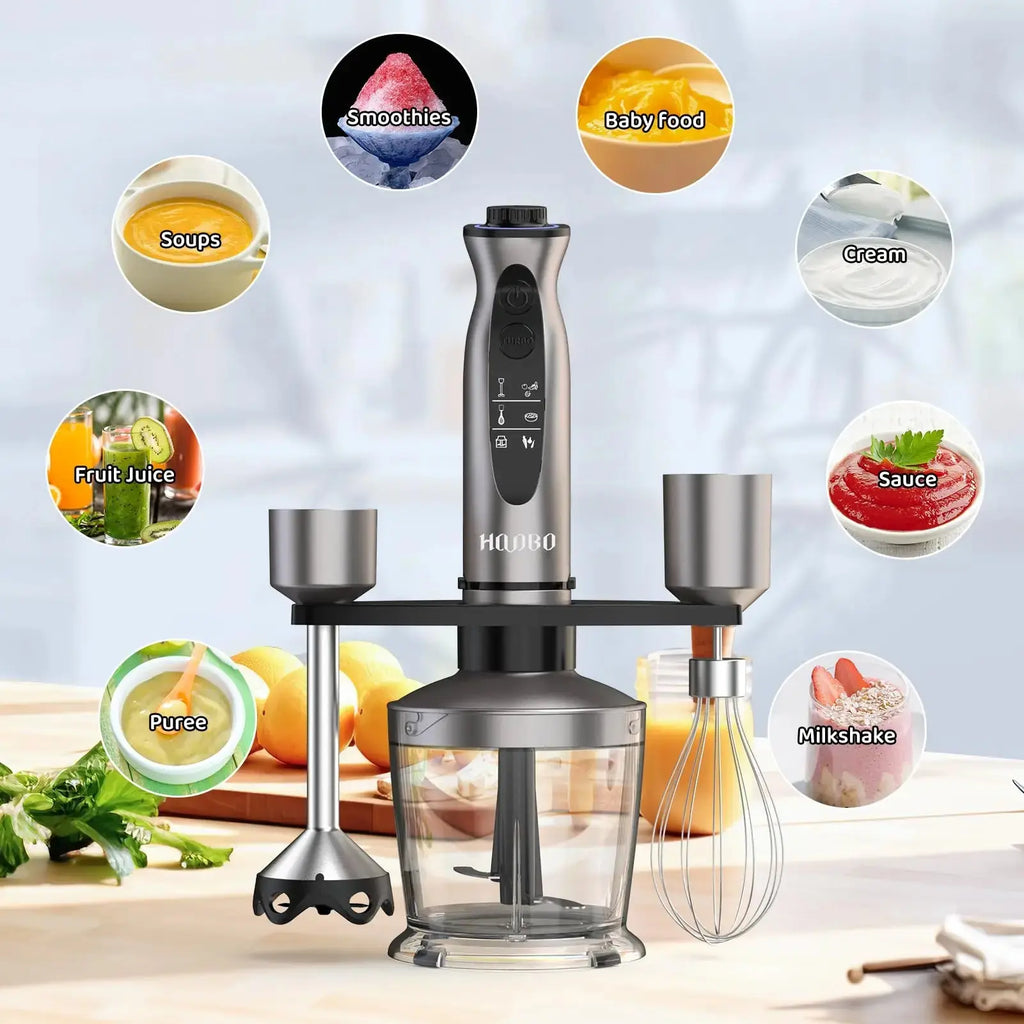 1000 Watt Powerful Handheld Immersion Blender, Vegetable Meat Immersion Egg Beater For Smoothies, Sauces, Baby Food Soups Nova Trendz