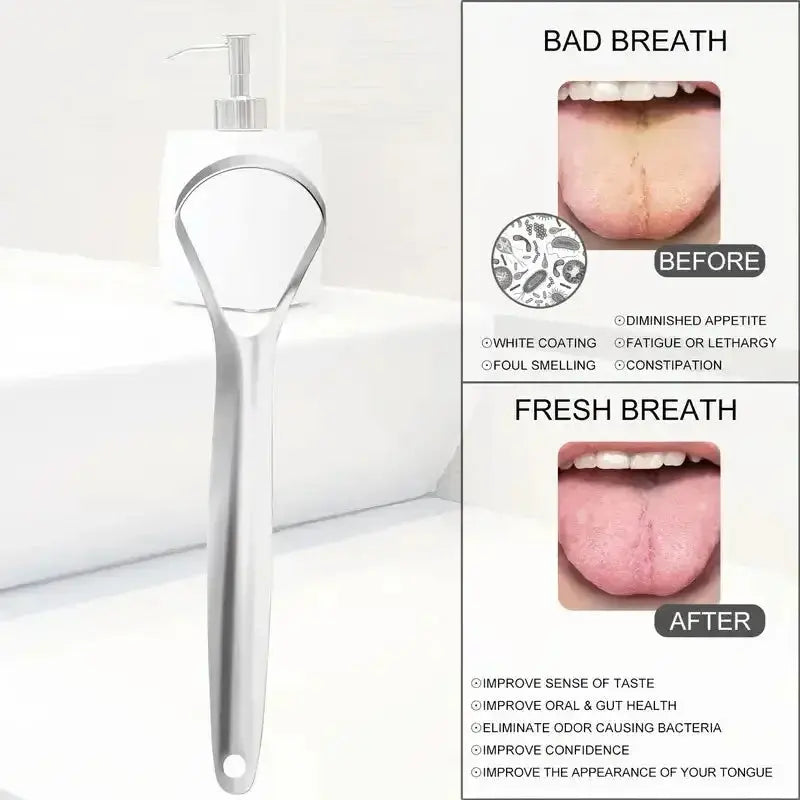 Adult Silicone Tongue Scraper Tongue Cleaner Remove Halitosis Tongue Coating Oral Care Tongue Scraping Brush Oral Care Tool Nova Trendz