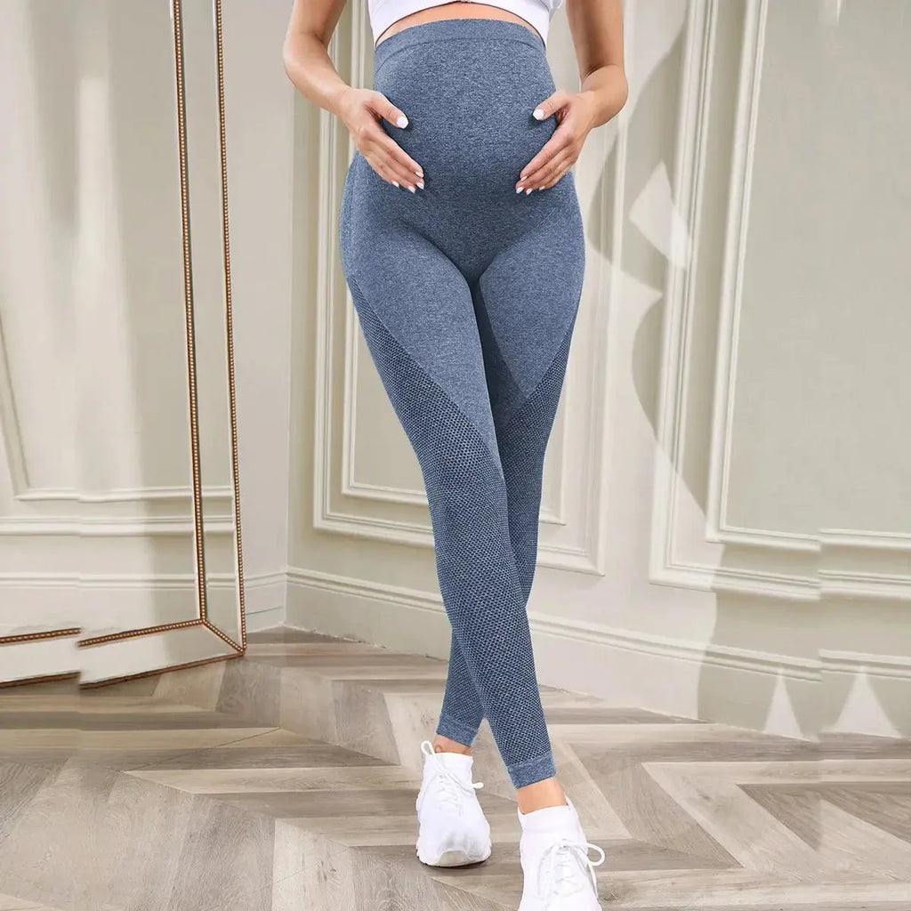 Women's Maternity Leggings Over The Belly Full Length Pregnancy Yoga Pants Active Wear Workout Leggings Nova Trendz