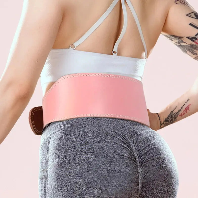 Weight Lifting Belt For Women 10.5cm Width Gym Fitness Squats Belt Back Support Powerlifting, Cross Training, Workout Belt Pink Nova Trendz