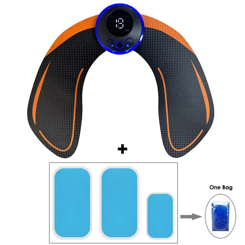Electrical Muscel Stimulator Massager Abdomen Buttocks Arm Leg Neck Hips Trainer Muscle Toner Fitness Training Workout Equipment Nova Trendz
