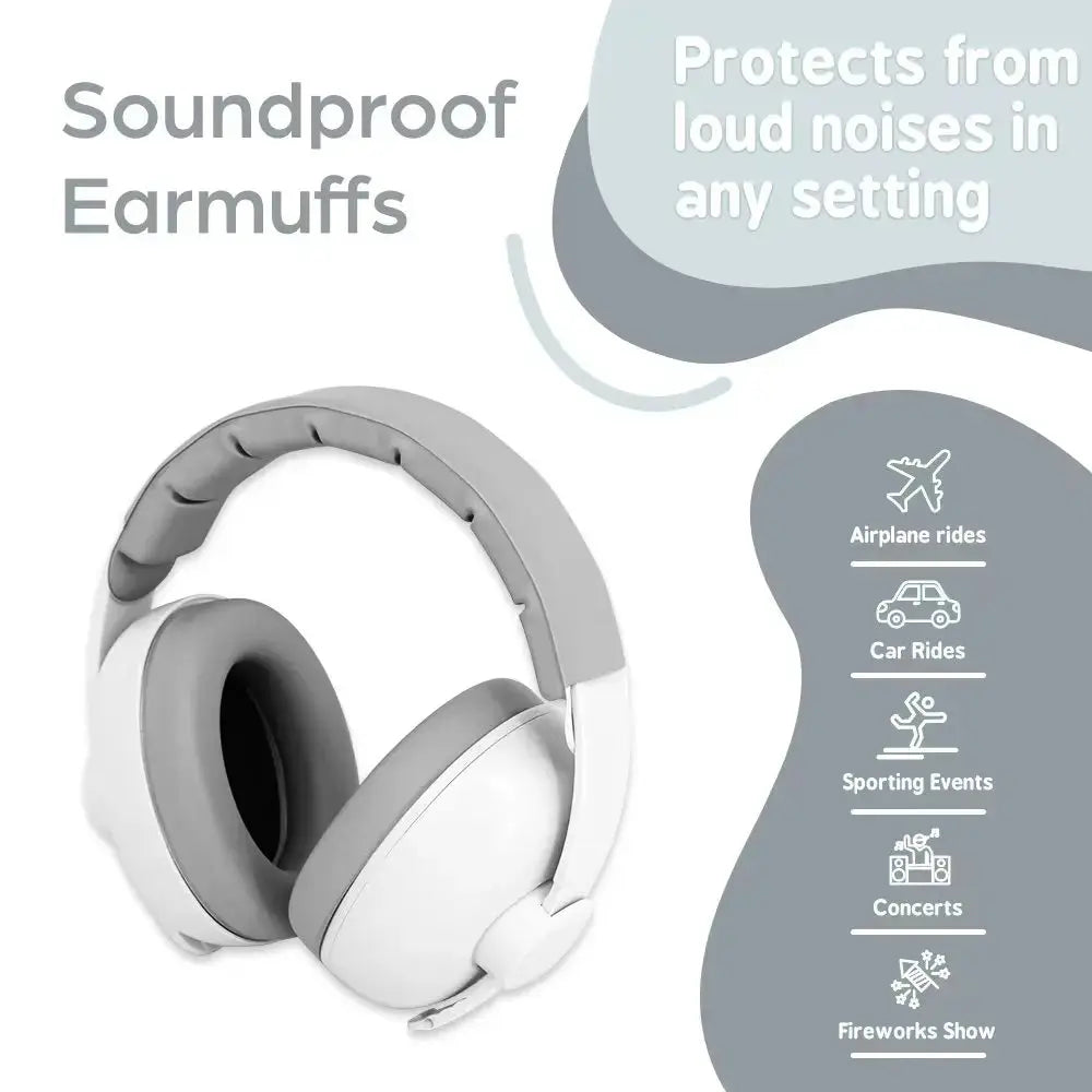 1pc Baby Ear Protection Anti-Noise Earmuffs Headphones for Sleep & Travel Ear Protection with Stretchable Design Nova Trendz
