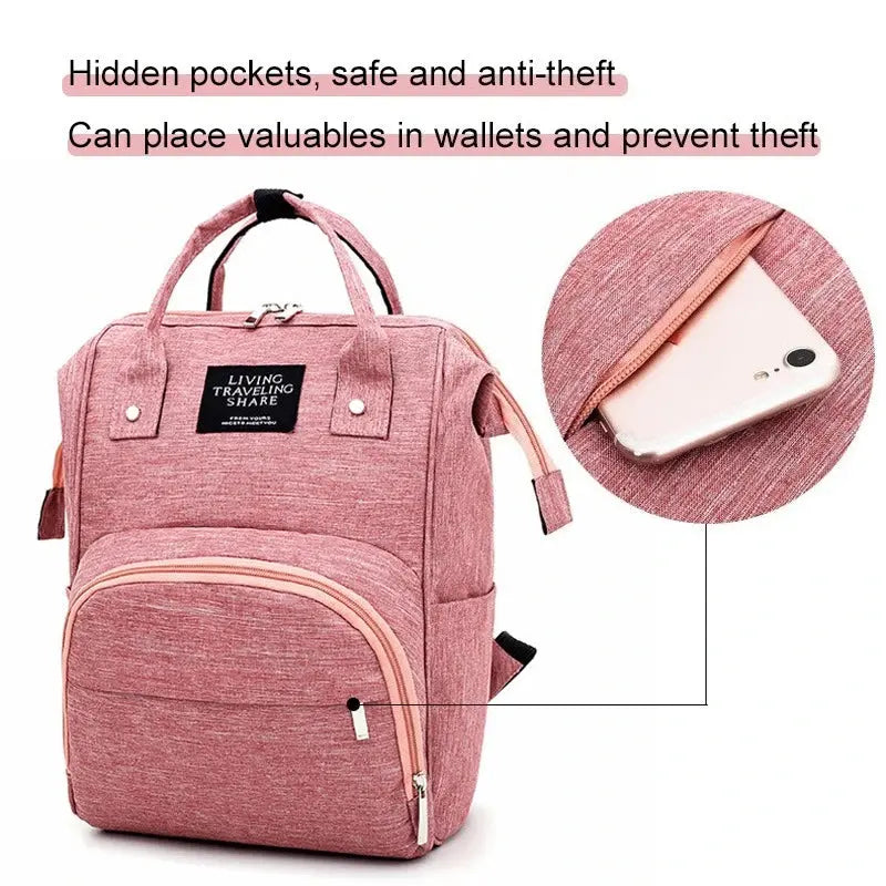 Nappy Backpack Diaper Bag Mummy Large Capacity Bags Mom Baby Multi-Function Waterproof Outdoor Travel Diaper Bags for Baby Care Nova Trendz